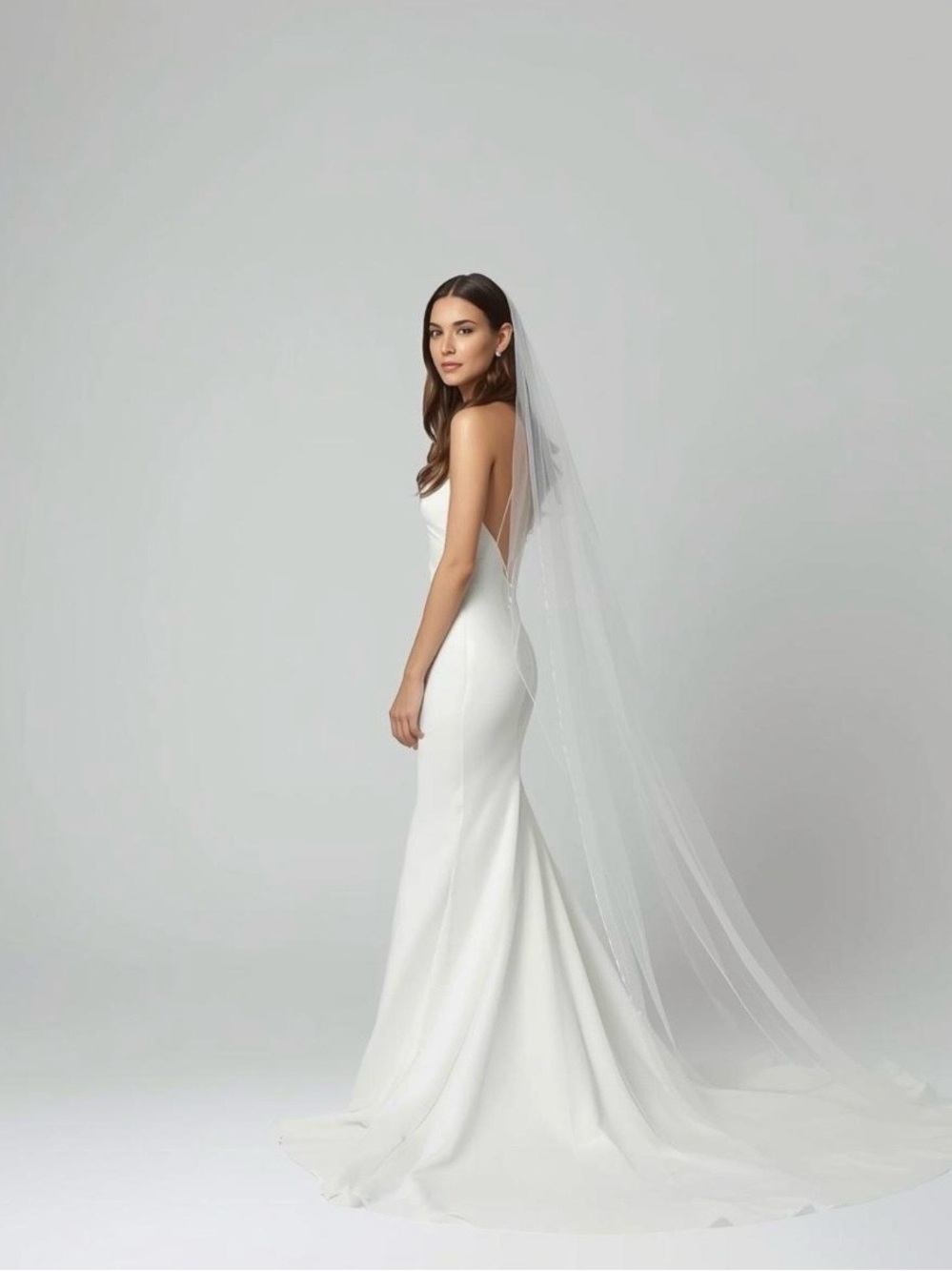 Elegant White Bridal Veil for Women